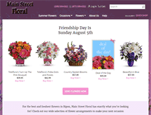 Tablet Screenshot of mainstreetfloralripon.com